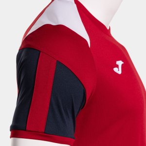 JOMA DANUBIO SHORT SLEEVE T-SHIRT RED WHITE