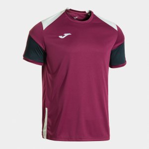 JOMA DANUBIO SHORT SLEEVE T-SHIRT WINE DARK NAVY