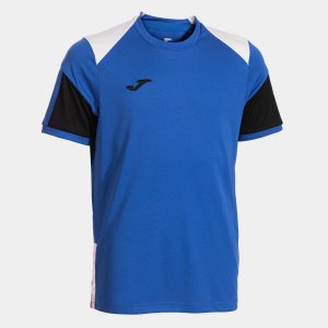 JOMA DANUBIO SHORT SLEEVE T-SHIRT ROYAL BLUE BLACK