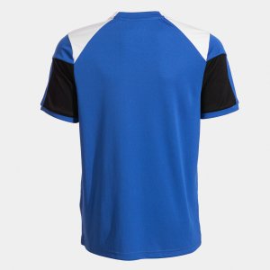 JOMA DANUBIO SHORT SLEEVE T-SHIRT ROYAL BLUE BLACK