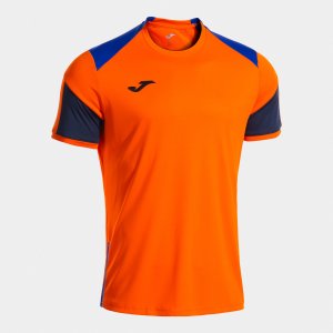 JOMA DANUBIO SHORT SLEEVE T-SHIRT ORANGE DARK NAVY