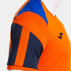 JOMA DANUBIO SHORT SLEEVE T-SHIRT ORANGE DARK NAVY