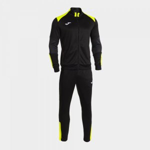 JOMA DANUBIO TRACKSUIT BLACK FLUOR YELLOW