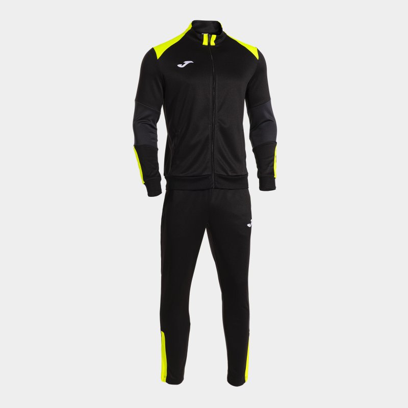 JOMA DANUBIO TRACKSUIT BLACK FLUOR YELLOW
