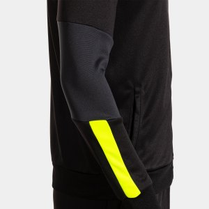 JOMA DANUBIO TRACKSUIT BLACK FLUOR YELLOW