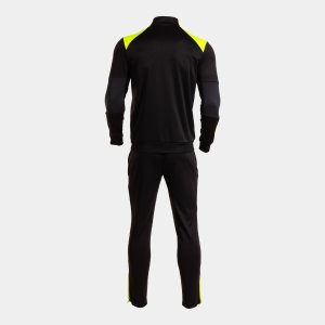 JOMA DANUBIO TRACKSUIT BLACK FLUOR YELLOW