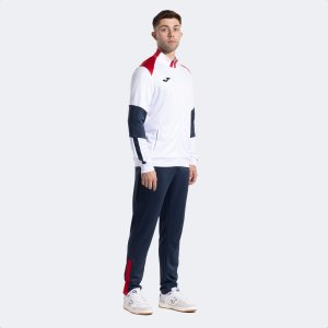 JOMA DANUBIO TRACKSUIT WHITE DARK NAVY