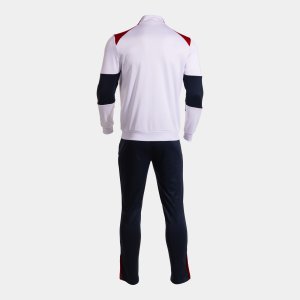 JOMA DANUBIO TRACKSUIT WHITE DARK NAVY