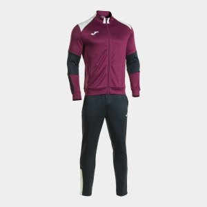 JOMA DANUBIO TRACKSUIT BURGUNDY DARK NAVY