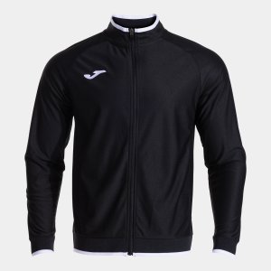 JOMA COMBI PREMIUM FULL ZIP SWEATSHIRT BLACK WHITE