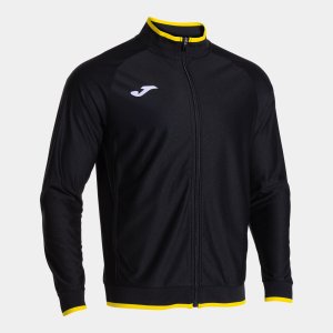 JOMA COMBI PREMIUM FULL ZIP SWEATSHIRT BLACK YELLOW