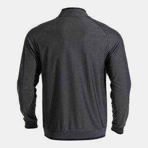 JOMA COMBI PREMIUM FULL ZIP SWEATSHIRT DARK GRAY BLACK