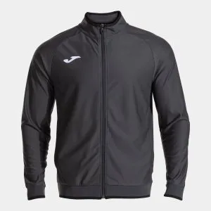 Joma JS USA - JOMA COMBI PREMIUM FULL ZIP SWEATSHIRT DARK GRAY BLACK -