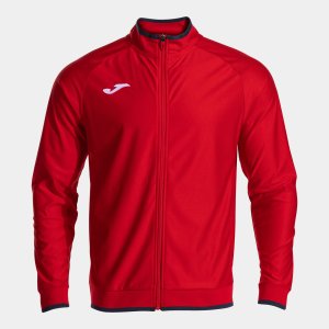 JOMA COMBI PREMIUM FULL ZIP SWEATSHIRT RED DARK NAVY