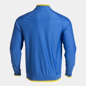 JOMA COMBI PREMIUM FULL ZIP SWEATSHIRT ROYAL BLUE YELLOW
