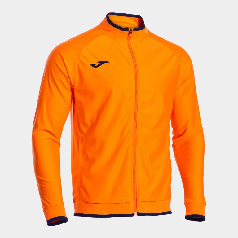JOMA COMBI PREMIUM FULL ZIP SWEATSHIRT ORANGE BLACK