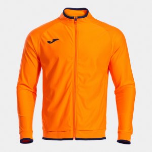 JOMA COMBI PREMIUM FULL ZIP SWEATSHIRT ORANGE BLACK