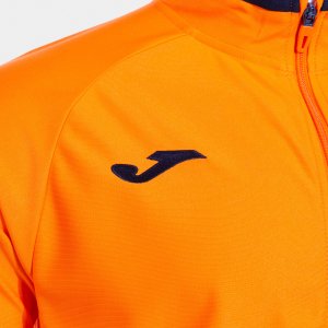 JOMA COMBI PREMIUM FULL ZIP SWEATSHIRT ORANGE BLACK