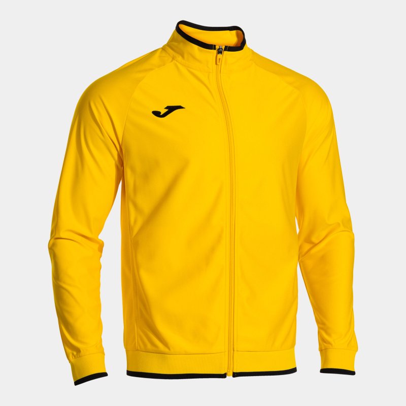 JOMA COMBI PREMIUM FULL ZIP SWEATSHIRT YELLOW BLACK