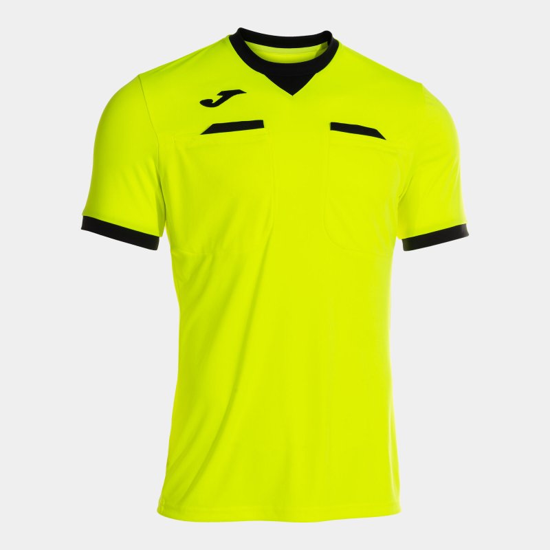 JOMA REFEREE SHORT SLEEVE T-SHIRT FLUOR YELLOW BLACK