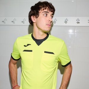 JOMA REFEREE SHORT SLEEVE T-SHIRT FLUOR YELLOW BLACK