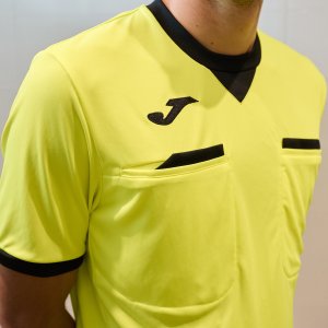 JOMA REFEREE SHORT SLEEVE T-SHIRT FLUOR YELLOW BLACK