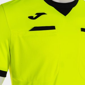 JOMA REFEREE SHORT SLEEVE T-SHIRT FLUOR YELLOW BLACK