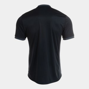 JOMA REFEREE SHORT SLEEVE T-SHIRT BLACK DARK GRAY