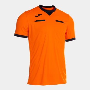 JOMA REFEREE SHORT SLEEVE T-SHIRT ORANGE BLACK