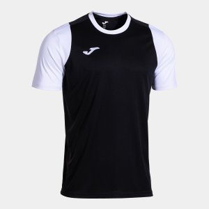 JOMA CANCHA SHORT SLEEVE T-SHIRT BLACK WHITE