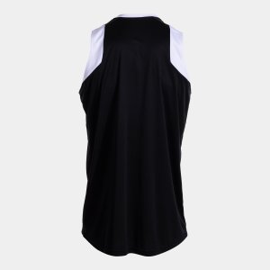 JOMA CANCHA SLEEVELESS SHIRT BLACK WHITE