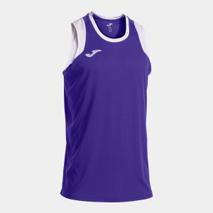 JOMA CANCHA SLEEVELESS SHIRT VIOLET WHITE