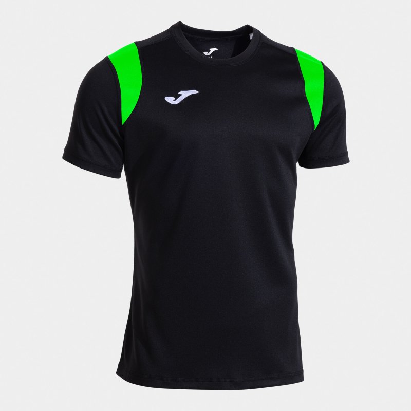 JOMA STIMULUS SHORT SLEEVE T-SHIRT BLACK FLUOR GREEN