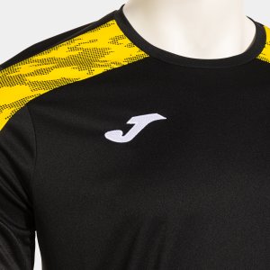 JOMA CHAMPIONSHIP VIII SHORT SLEEVE T-SHIRT BLACK YELLOW
