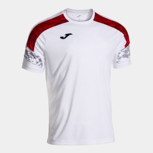 JOMA CHAMPIONSHIP VIII SHORT SLEEVE T-SHIRT WHITE RED