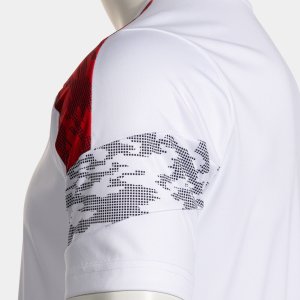 JOMA CHAMPIONSHIP VIII SHORT SLEEVE T-SHIRT WHITE RED