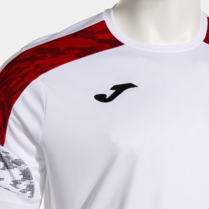 JOMA CHAMPIONSHIP VIII SHORT SLEEVE T-SHIRT WHITE RED