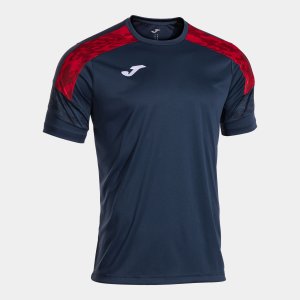 JOMA CHAMPIONSHIP VIII SHORT SLEEVE T-SHIRT DARK NAVY RED