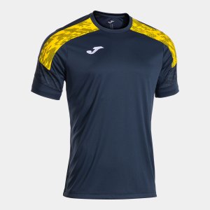 JOMA CHAMPIONSHIP VIII SHORT SLEEVE T-SHIRTDARK NAVY BLUE YELLOW
