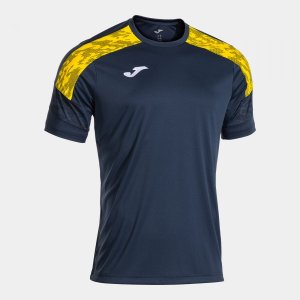 JOMA CHAMPIONSHIP VIII SHORT SLEEVE T-SHIRTDARK NAVY BLUE YELLOW