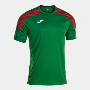 JOMA CHAMPIONSHIP VIII SHORT SLEEVE T-SHIRT GREEN RED