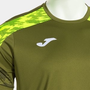 JOMA CHAMPIONSHIP VIII SHORT SLEEVE T-SHIRT GREEN FLUOR YELLOW