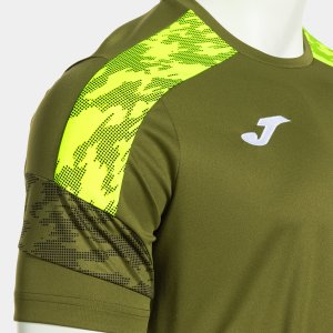 JOMA CHAMPIONSHIP VIII SHORT SLEEVE T-SHIRT GREEN FLUOR YELLOW