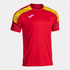 JOMA CHAMPIONSHIP VIII SHORT SLEEVE T-SHIRT RED YELLOW