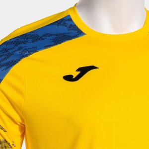 JOMA CHAMPIONSHIP VIII SHORT SLEEVE T-SHIRT YELLOW ROYAL BLUE