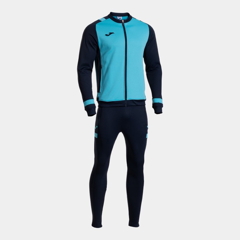 JOMA LIDER TRACKSUIT FLUOR TURQUOISE DARK NAVY