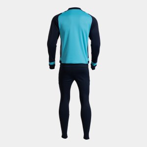 JOMA LIDER TRACKSUIT FLUOR TURQUOISE DARK NAVY