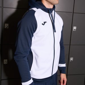 JOMA LIDER TRACKSUIT WHITE DARK NAVY