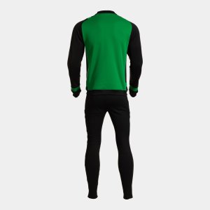 JOMA LIDER TRACKSUIT GREEN BLACK