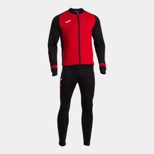 JOMA LIDER TRACKSUIT RED BLACK